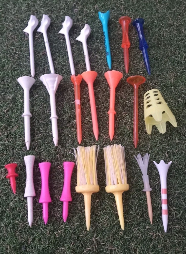 22 Golf Tees, Unique, Various Shapes & Models! Great for Teating Out!