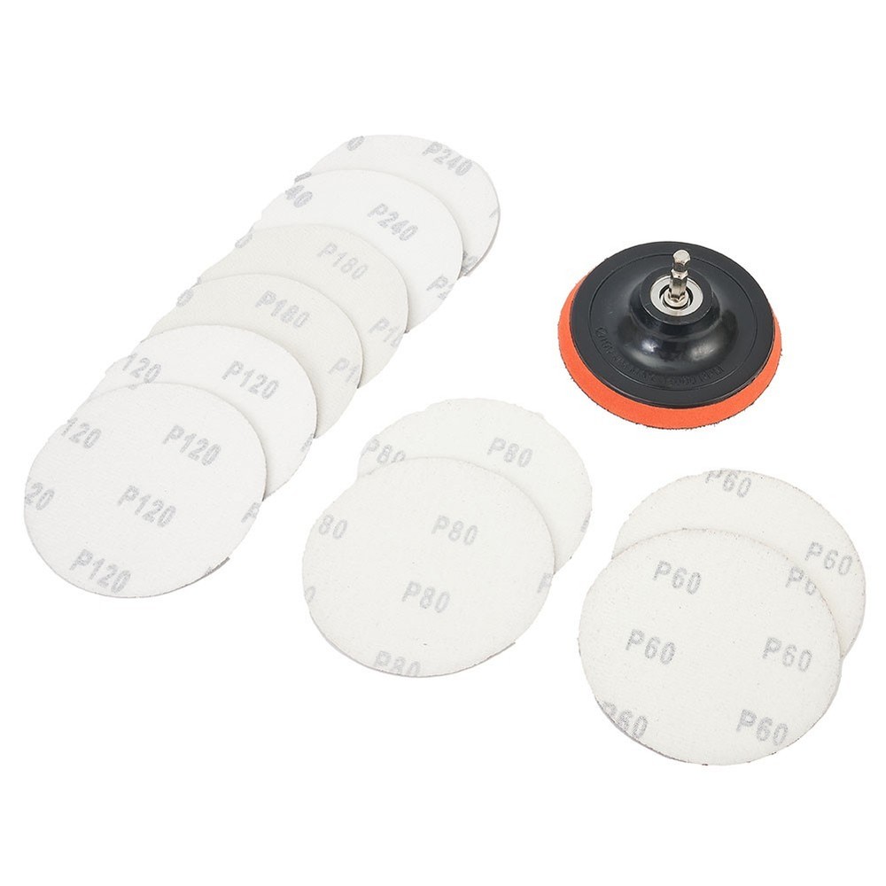 Sanding Disc Aluminium Oxide Hook&Loop M10 M10 Set Polyurethane Sanding