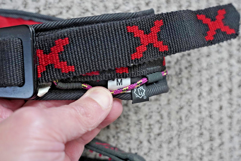 Black Diamond "X" Climbing Harness-Black- Medium size