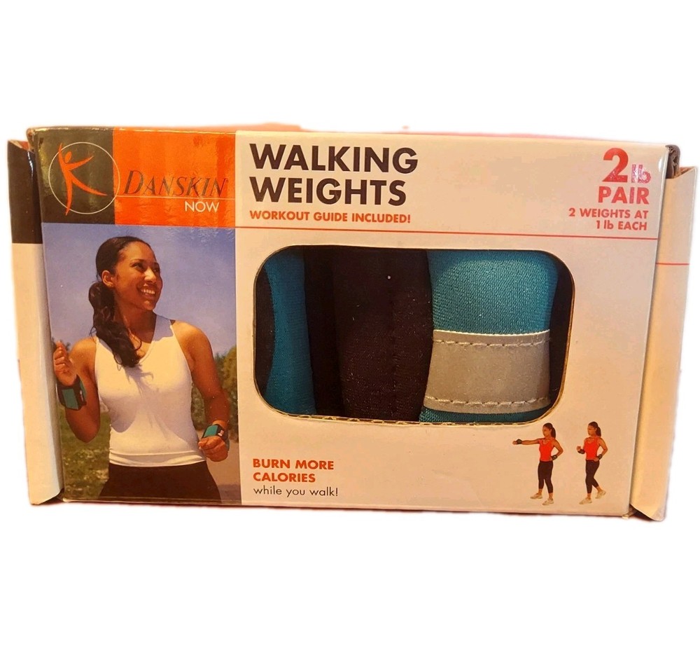 Danskin Walking Weights 2lb Pair New In Box