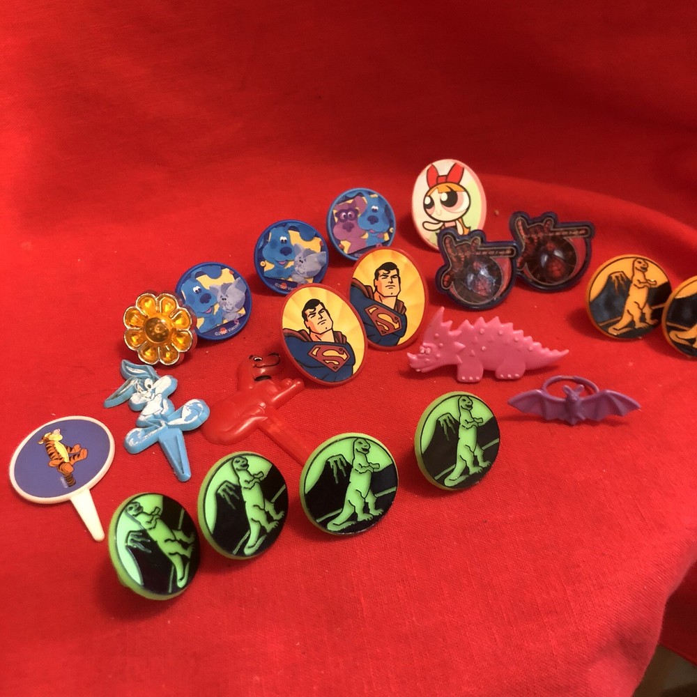 Superman And Assorted Cupcake Toppers New