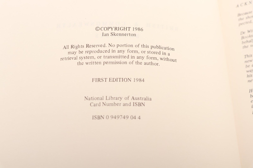 BK98- 1st Edition- British & Commonwealth Bayonets