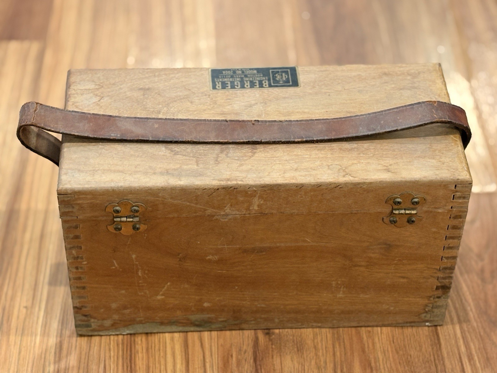 1960S BERGER ENGINEERING INSTRUMENTS SURVEYING TRANSIT LEVEL 200A w Box BOSTON