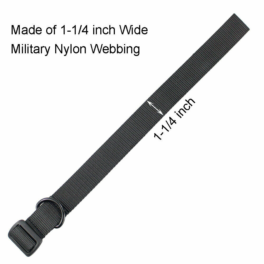 Adjustable Rifle Buttstock Sling 1.25” Nylon Strap with D Ring Loop for Hunting