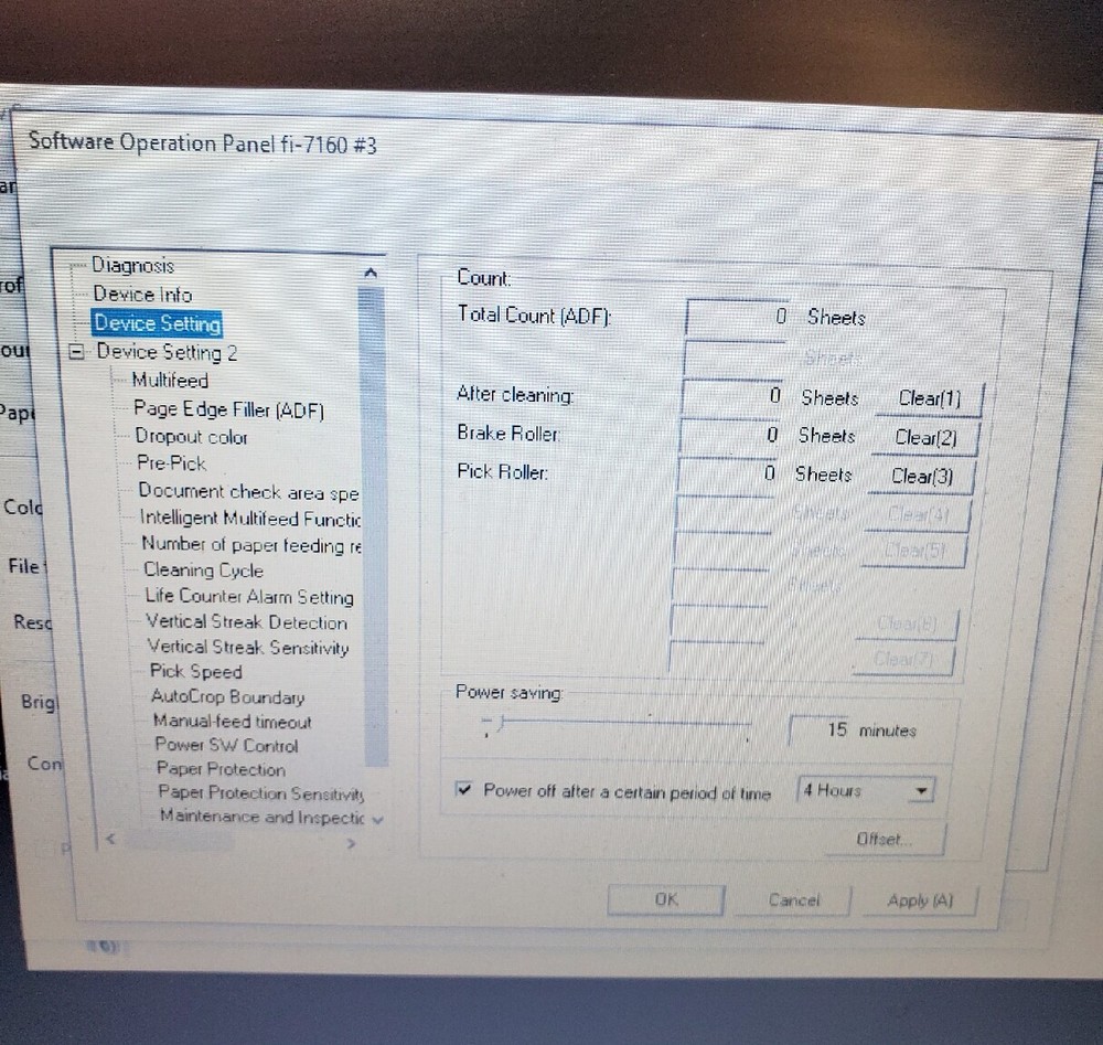 Full package in Box / ZERO Count/ Fujitsu fi-7160 Document Scanner(Display Unit)