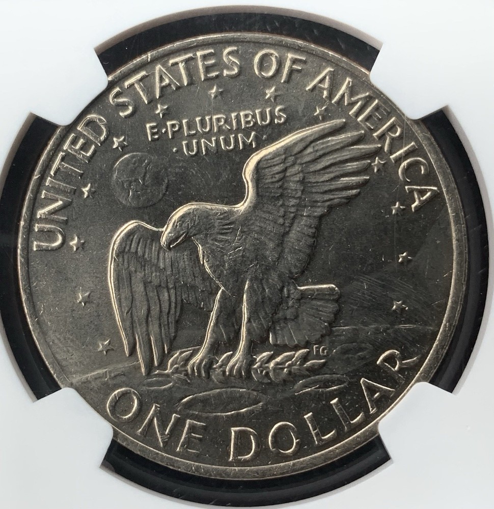 1972 $1 Type 2 Eisenhower Ike Dollar NGC MS63