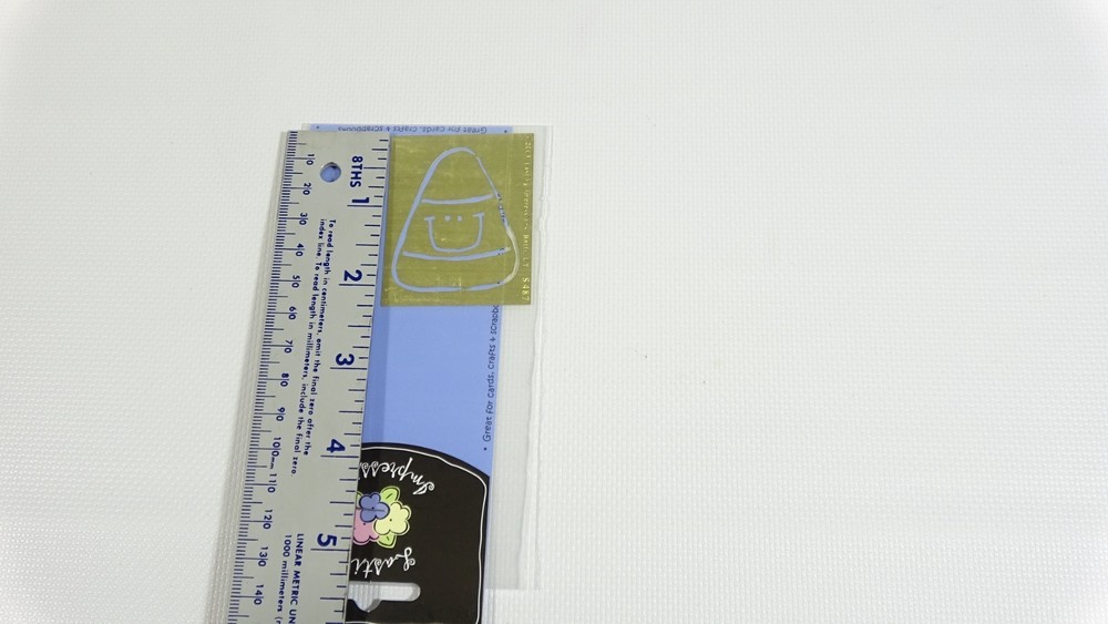 Smiley Candy Corn Lasting Impressions Embossing Template S487 - 2003