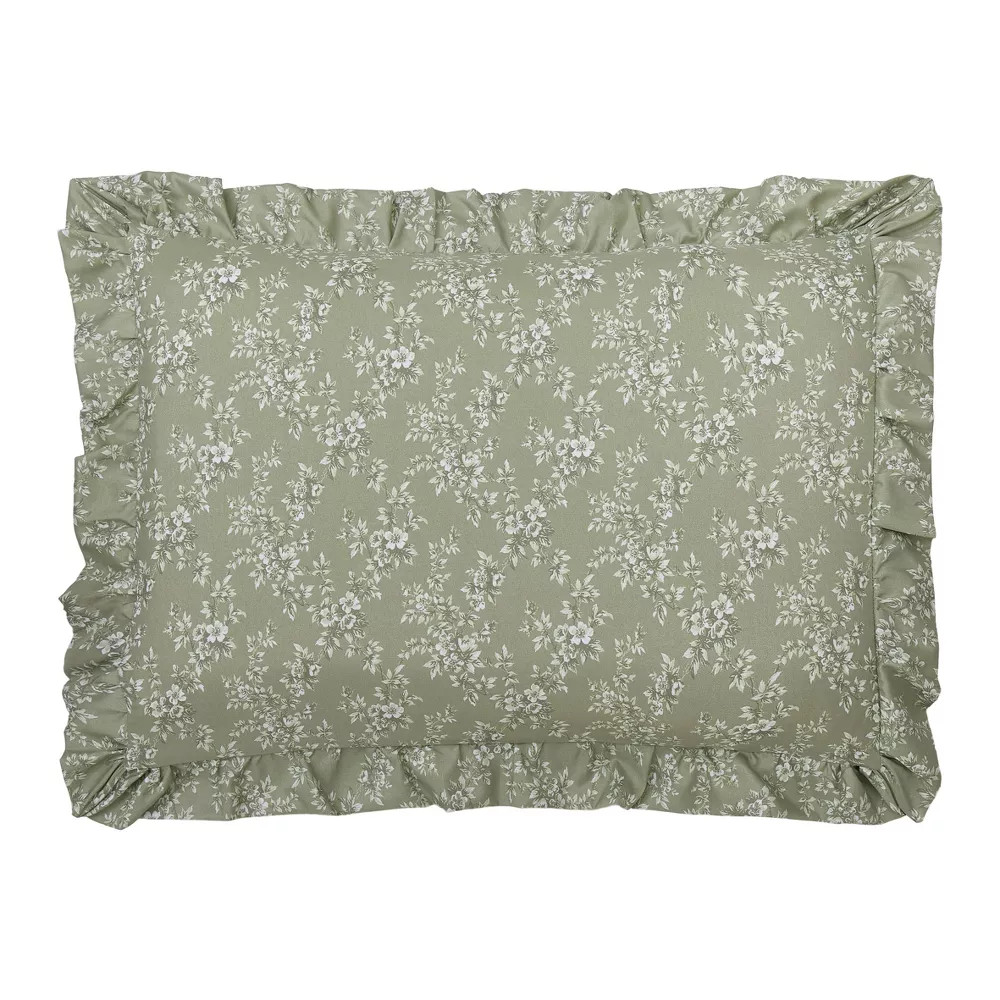 Modern Heirloom 3pc Full/Queen Floral Ruffle Comforter Bedding Set Assorted