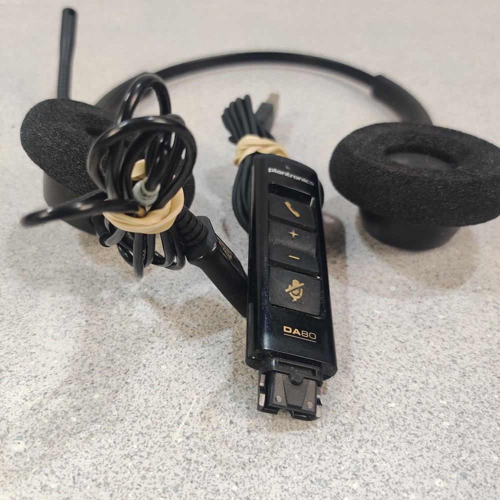 Plantronics Headset w/ Polycom DA80 USB audio Processor