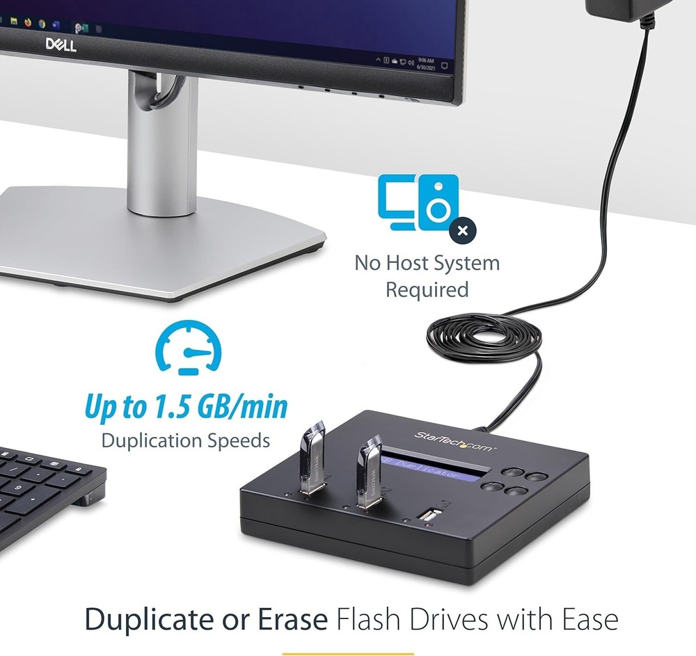 Standalone 1 to 2 USB Flash Drive Duplicator / Cloner / Eraser, Multiple USB ...