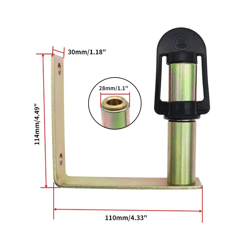 Flashing Beacon Mount Bracket Flexible Stem DIN Pole For Mounting Warning Light