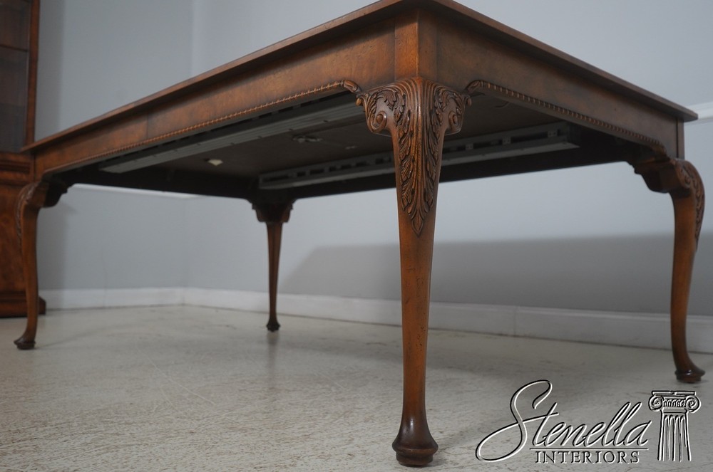 L72165: BAKER Walnut Stately Homes Dining Table