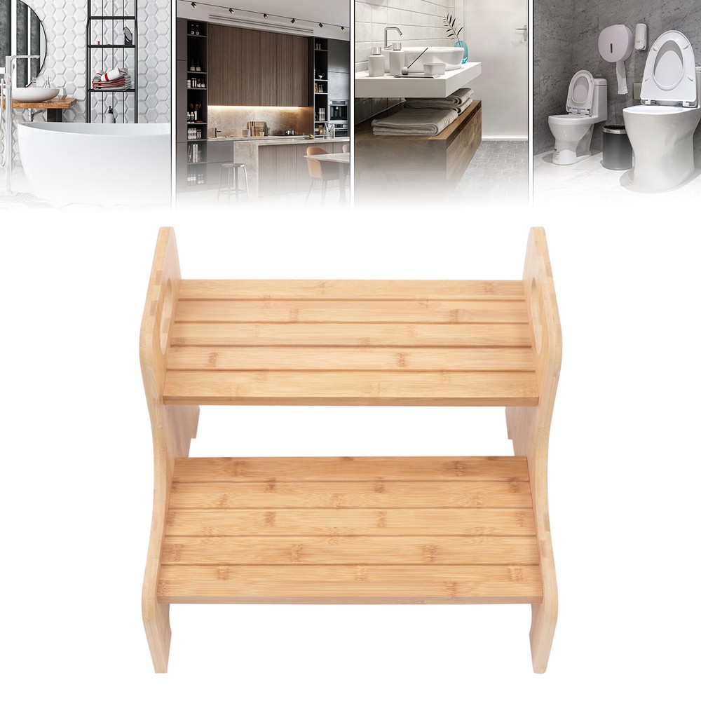 High Bed Step 2 Step Stool Elderly Stool Child Friendly Stair Ladder Bath Bench