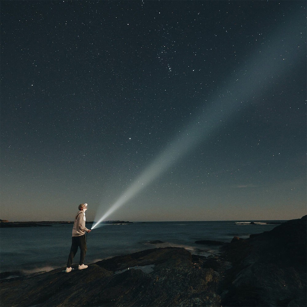 2 Pieces Rechargeable LED Flashlight Tactical Super Bright Flashlight Zoomable