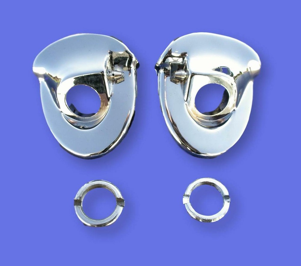 57 Chevy Windshield Wiper Escutcheons 1957 Chevrolet New