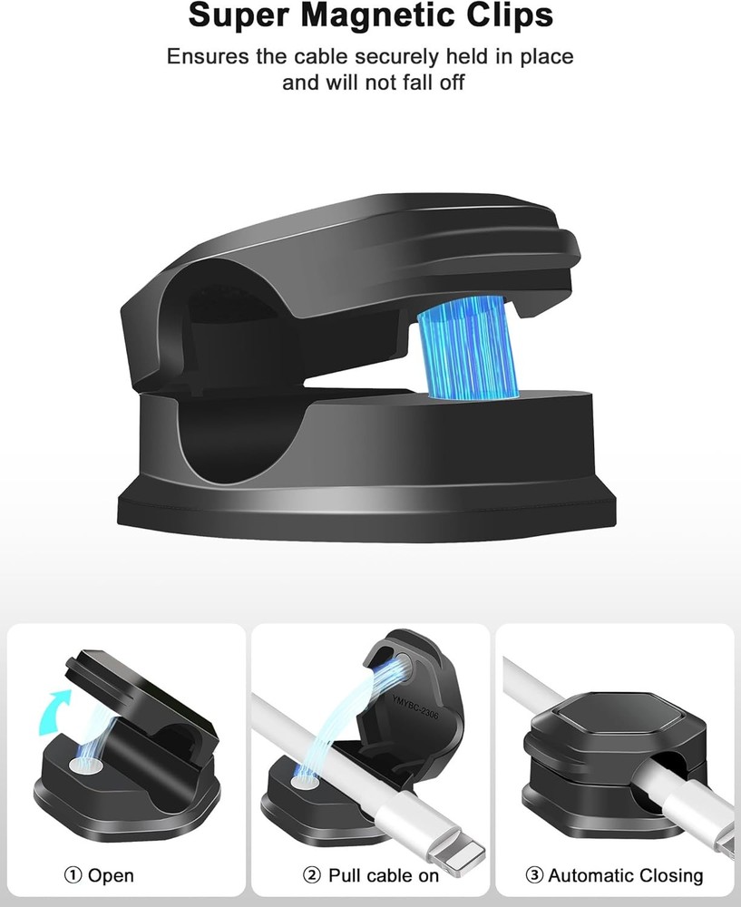 Adjustable Magnetic Cord Organizer