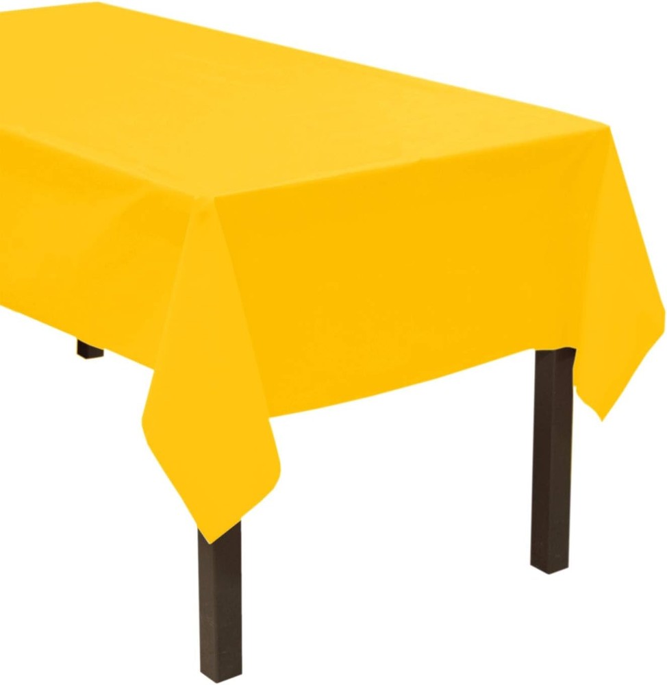 ValuMost Disposable 54" x 108" Plastic Rectangle Table Cover/Tablecloth