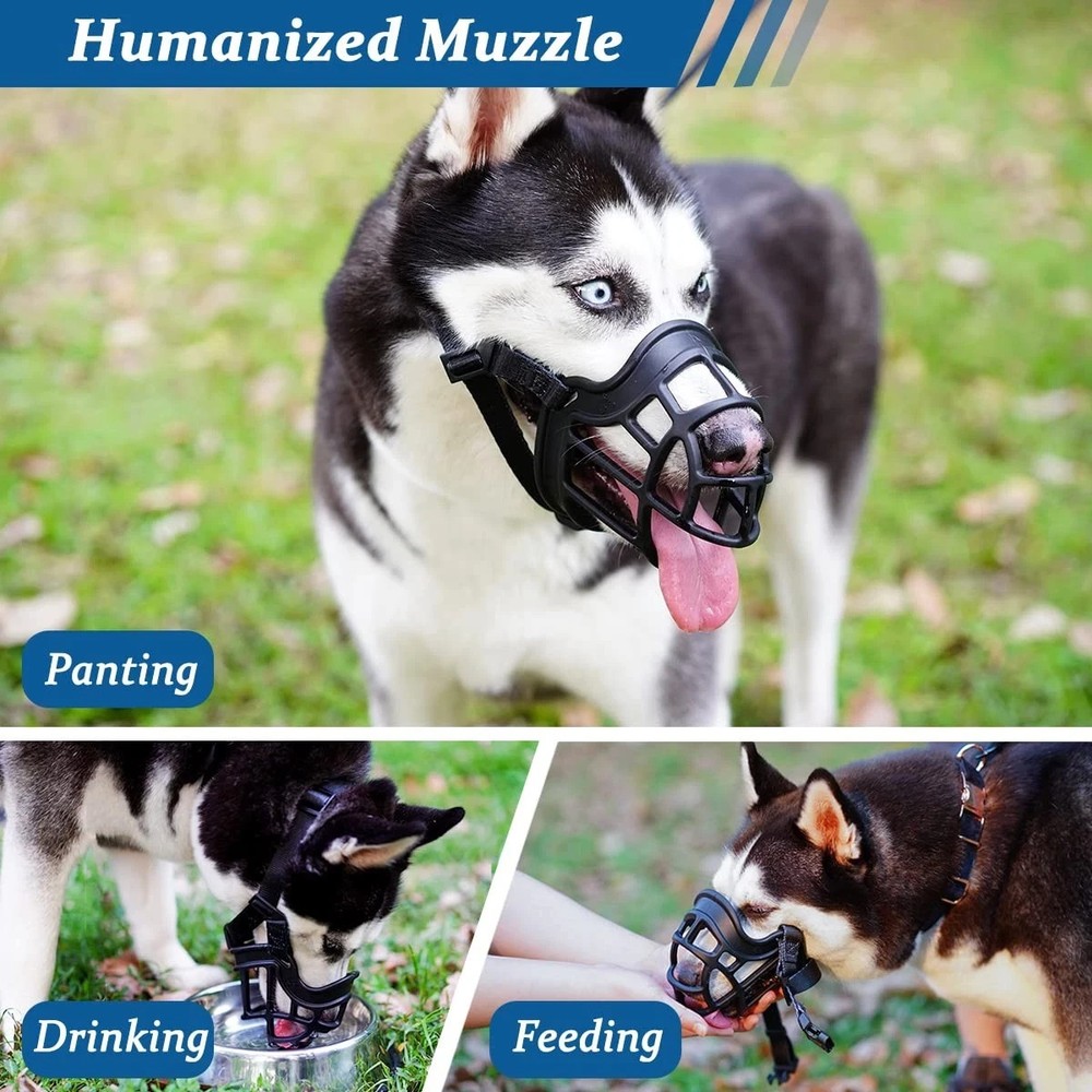 Dog Muzzle, Basket Muzzle Anti Biting Chewing, Sturdy Lightweight Cage Mouth