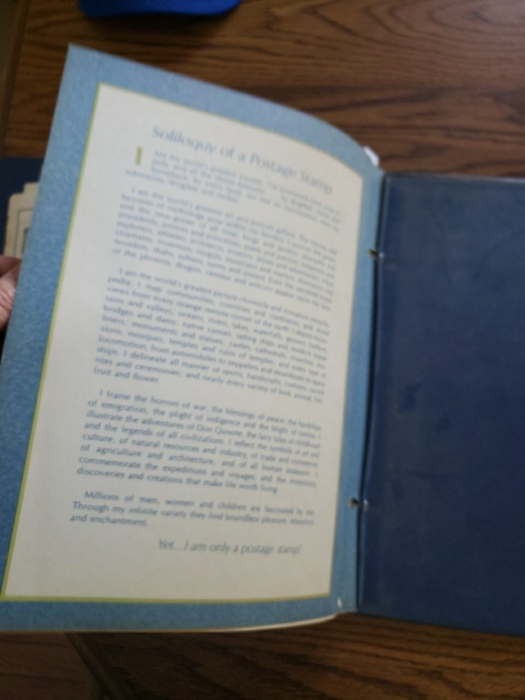 H.E.Harris Statesman Deluxe World Stamp Album with 120 Stamps Holds Up To 30,000