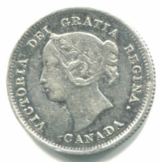 1897 Canada Silver Five Cent / 5 Cent !! Great Condition !!