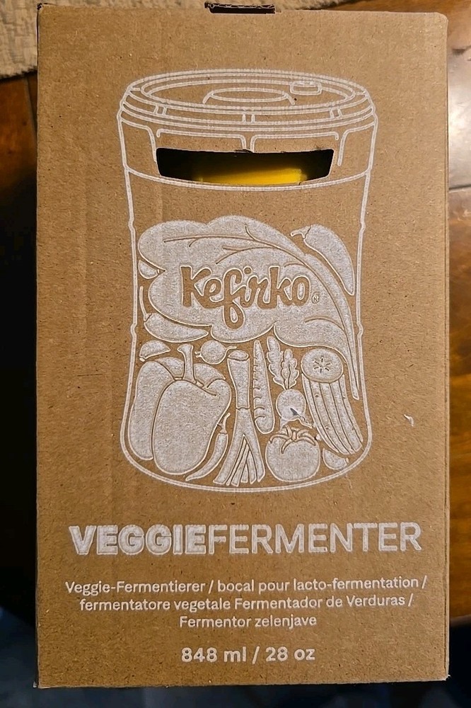 Kefirko Fermentation Kit Vegetables Fermenter Complete Kit with Recipes Book...