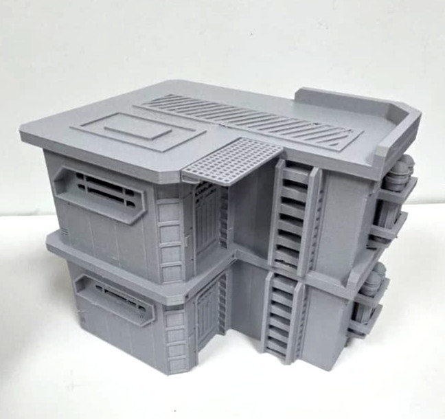 Modular Outpost Building Sci-Fi Terrain Warhammer Scenery Tabletop Wargaming (C)
