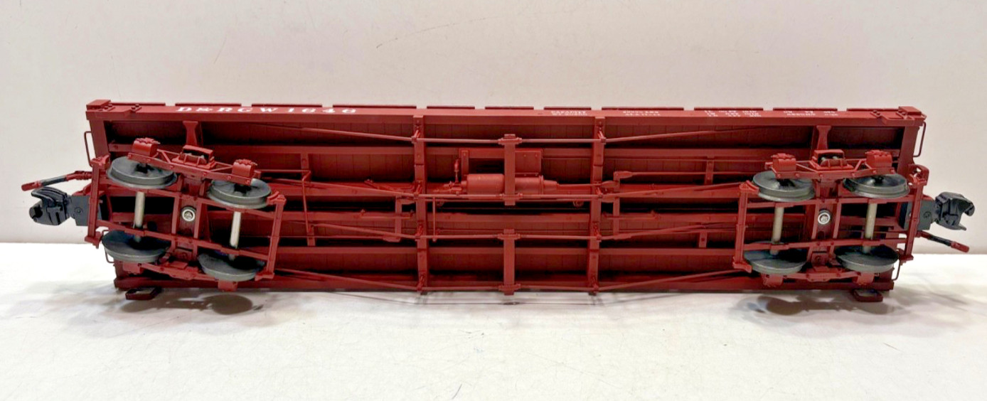 ACCUCRAFT/AMS "1:20:3" SCALE AMS D & RGW #1646 NARROW GAUGE FLAT CAR, EXCELLENT