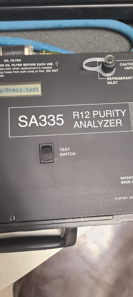 R12 Purity Analyzer Vintage Untested