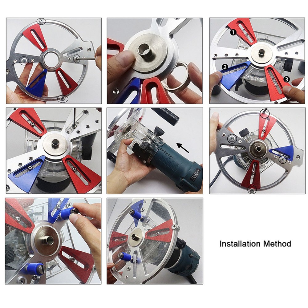 Trimming Machine Milling Grooving Engraving Guide Rail Adjustable Backing NMFB