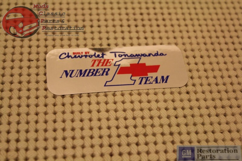 "TONAWANDA #1 TEAM" BIG BLOCK/PERFORMANCE ENGINE VALVE COVER DECAL