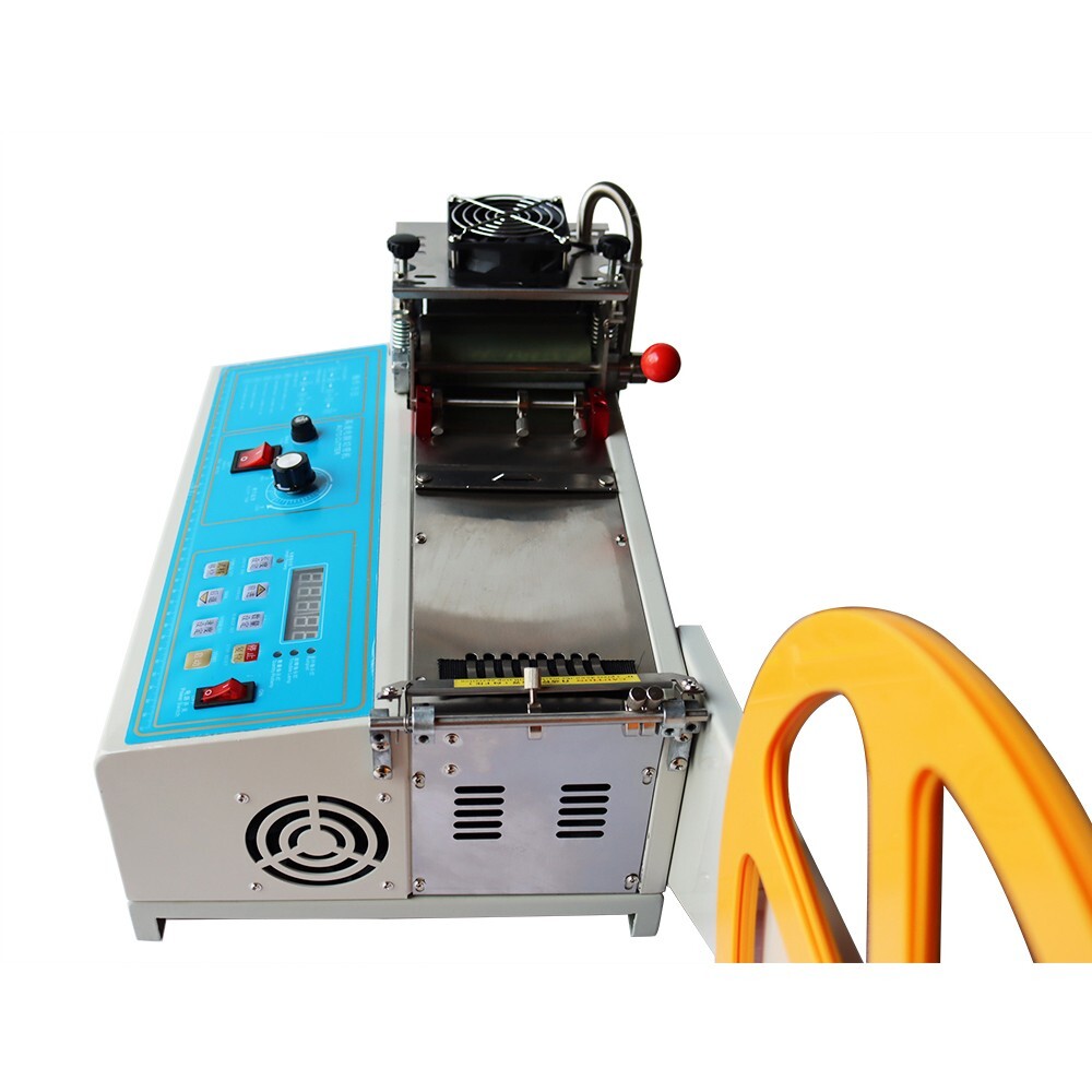 220V Hot Cold Automatic Belt Tape Cutting Machine Textile Cutter Digital Display