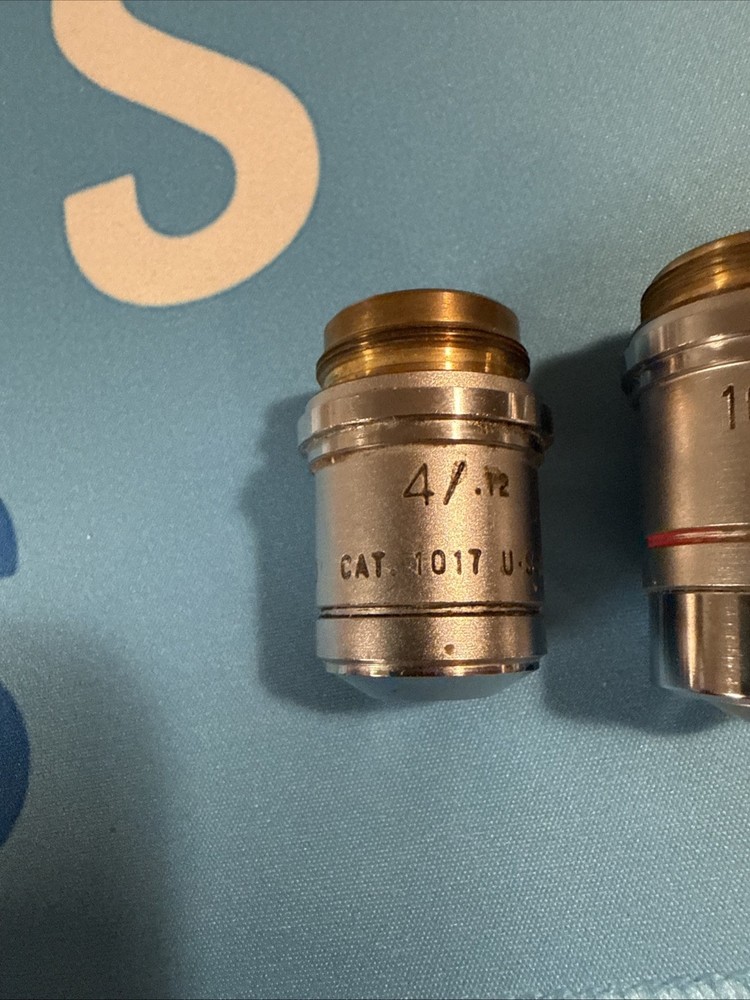 Plan Achro Microscope Lens Set Of 4