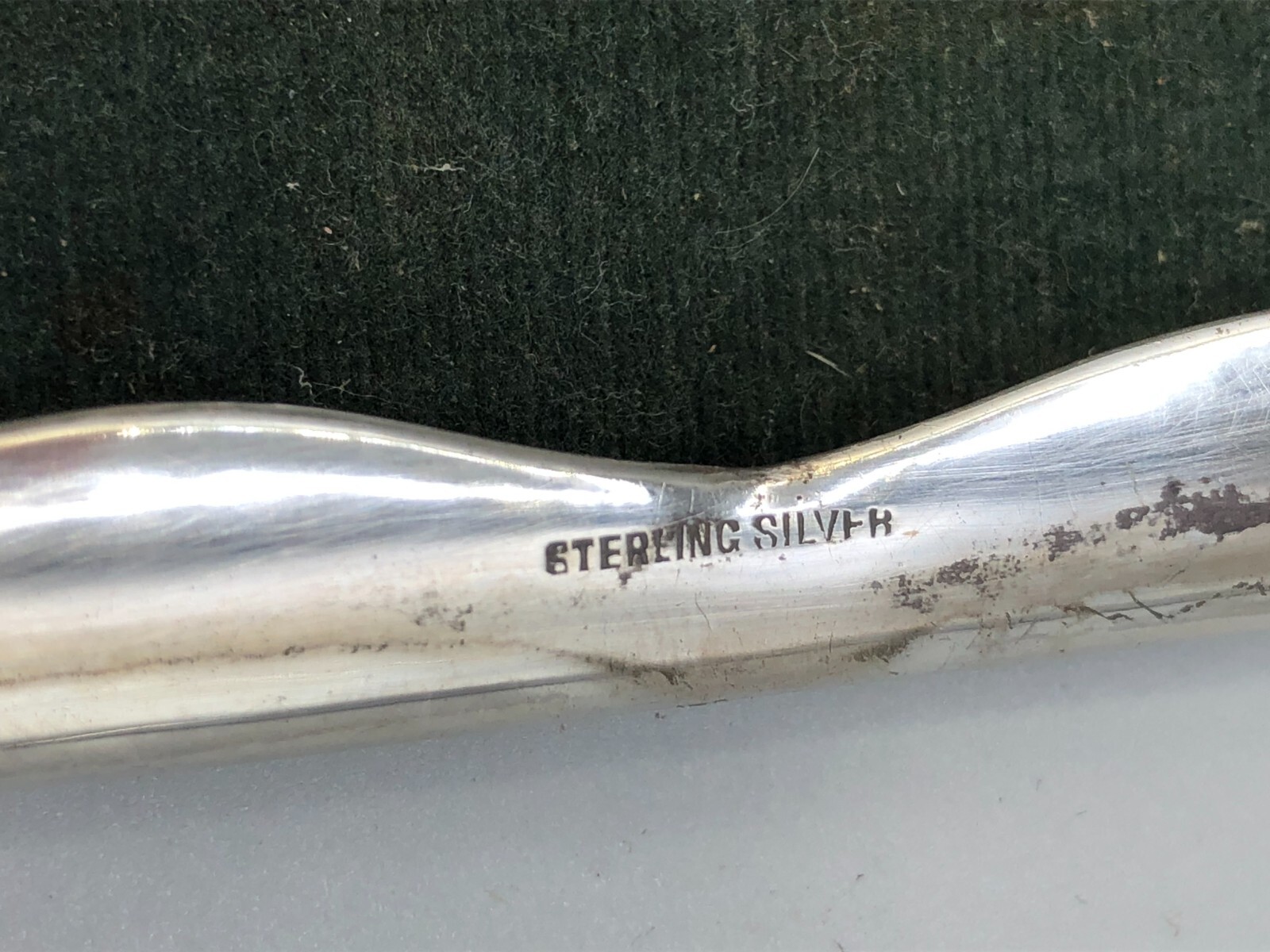 Antique Sterling Silver Eyeglass Case with liner, 4 3/8" x 1.75"