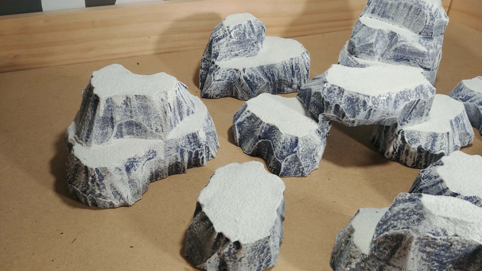 Wargaming Terrain Tall Hills Box Set Snow Finish Scenery