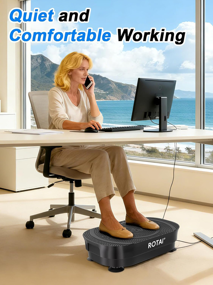 Vibration Plate Exercise Machine, 400 Lbs Capacity, for Full-Body Workouts