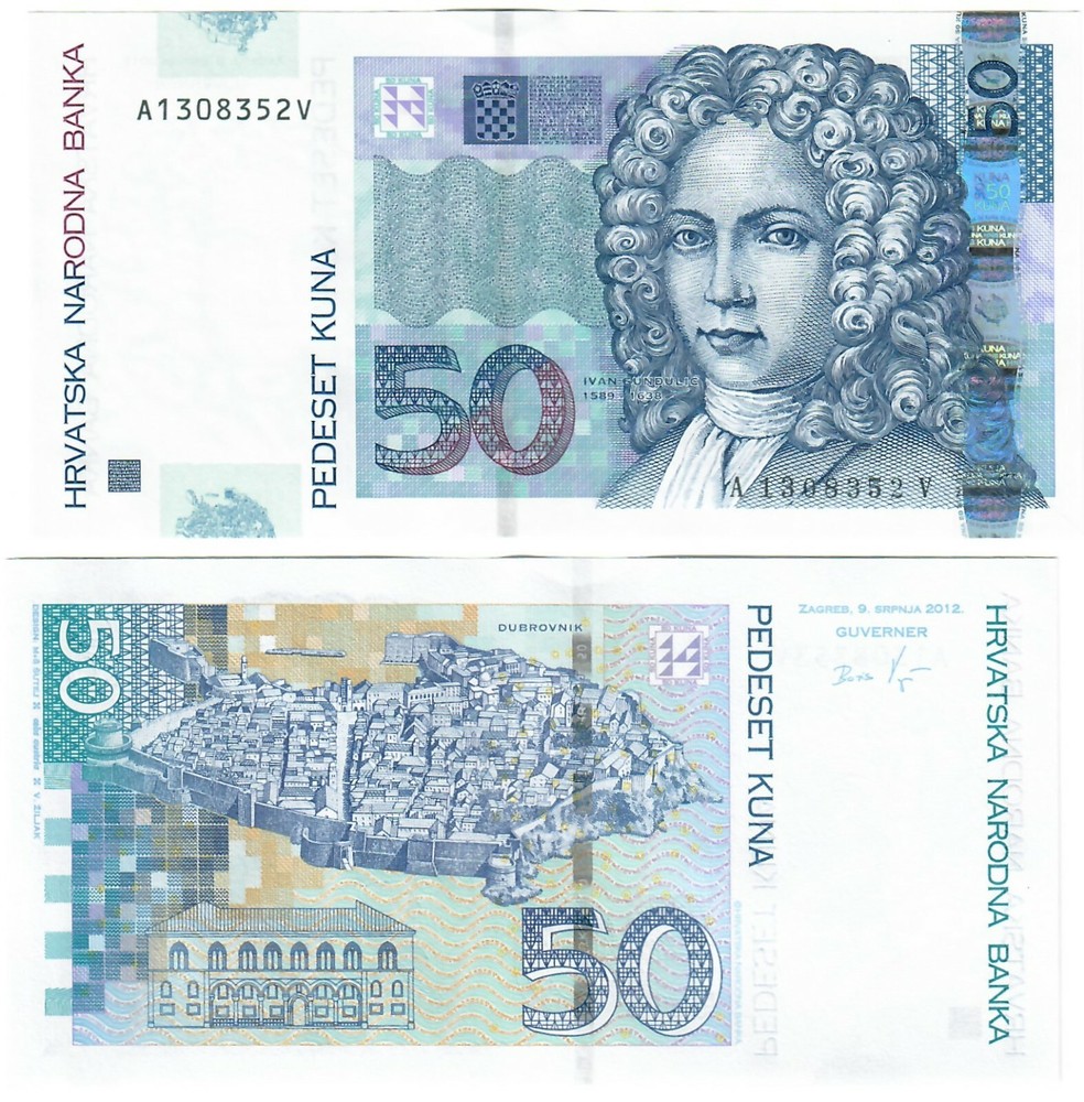 Croatia 50 Kuna 2012 UNC