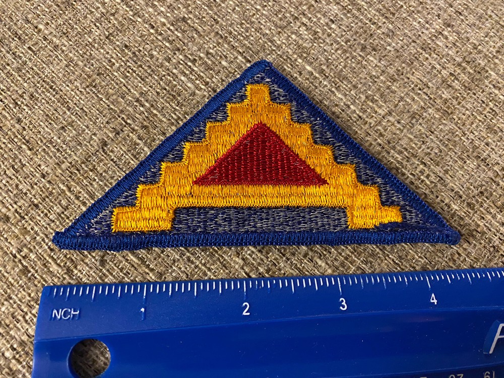 US Army 7th Army Triangle Red Blue Yellow Patch INV3205