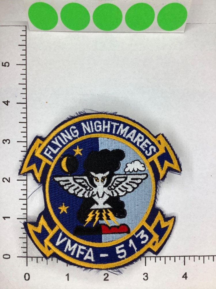 U.S.M.C. VMFA-513 FLYING NIGHTMARES SQUADRON PATCH