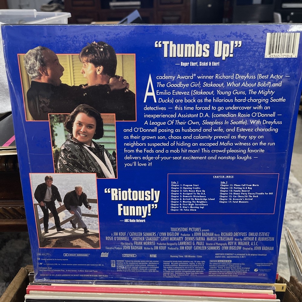 Another Stakeout (1993) Laserdisc