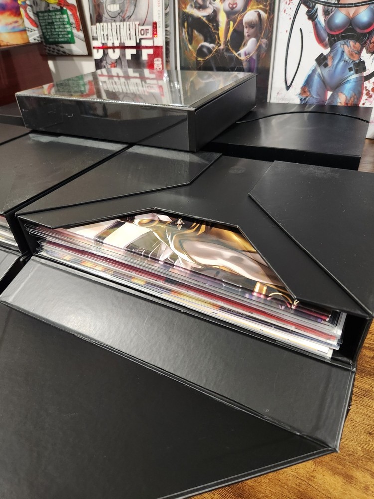 Comic Book Storage Folio Case Folder Drop Back Box Hold 15 Bagged 20 Loose BCW