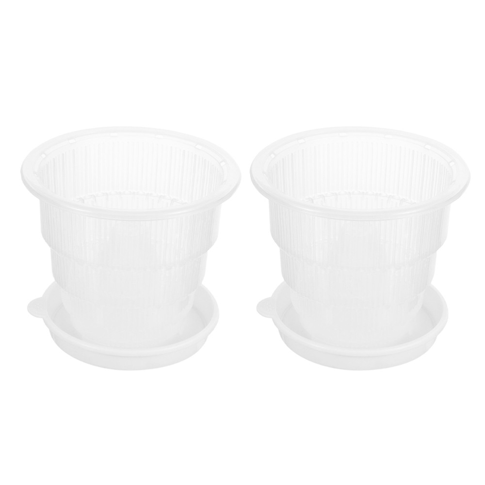 Transparent Orchid Pot Plastic Flowerpots High Transparency Clear