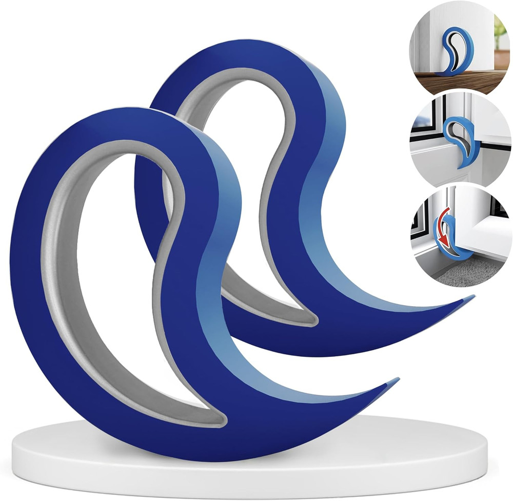 Door and Window Stopper Multi-Functional Wedge Convenient Door Hook...