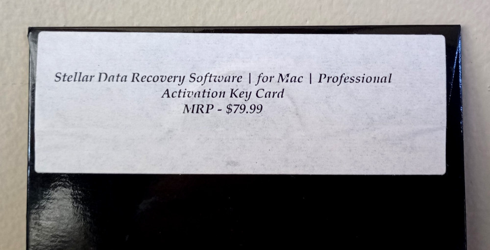 Stellar Data Recovery Software For Mac Professional Activation Key Card Download
