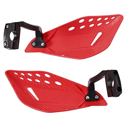 1 Set Motorcycle Handguards Replacement Universal for 7/8" 22mm Handlebars Red