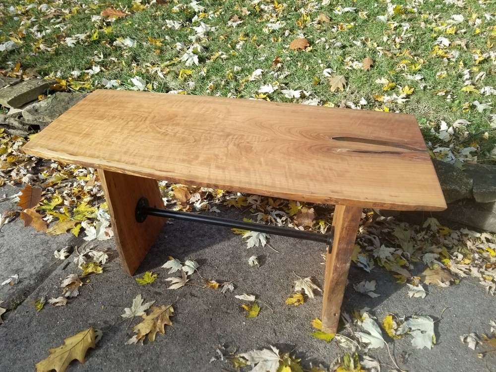 Beautiful Live Edge Cherry Wood Table or Bench