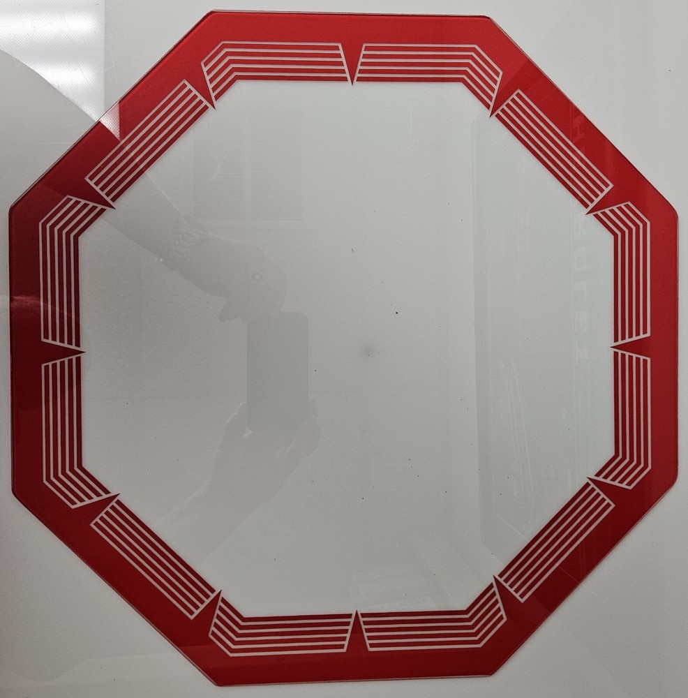 Red Lined clock lens for NPI, Lackner neon clock #4