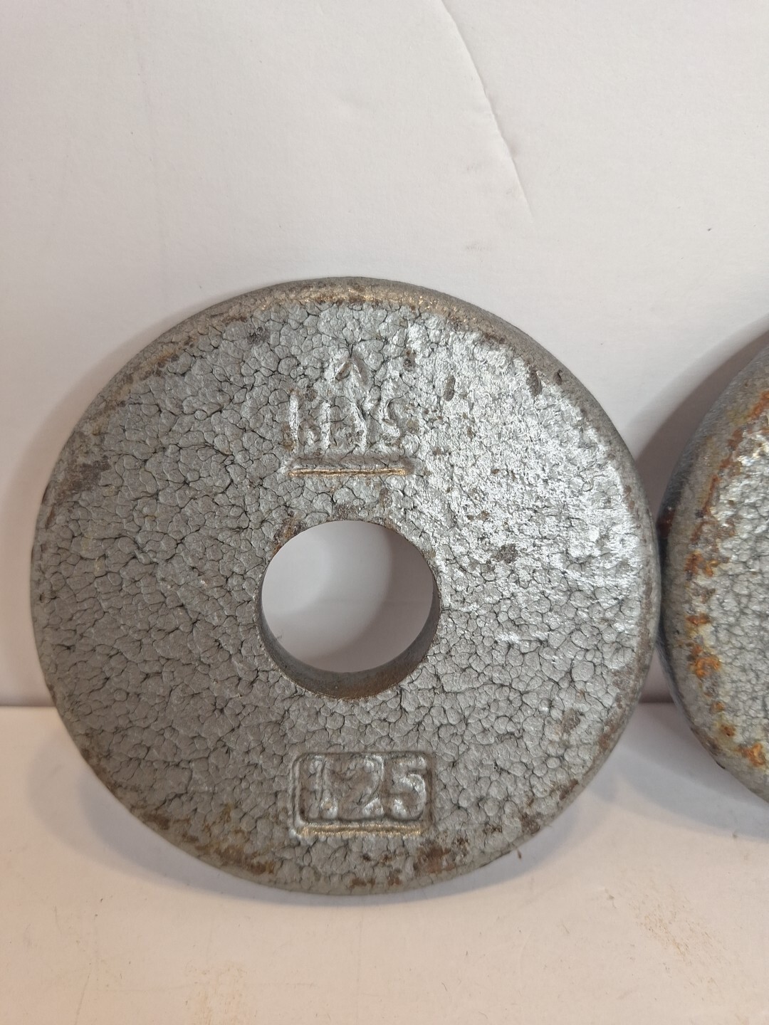 Standard Size Barbell Weights - Pair 1.25 Lb Plates home gym Pancake plates