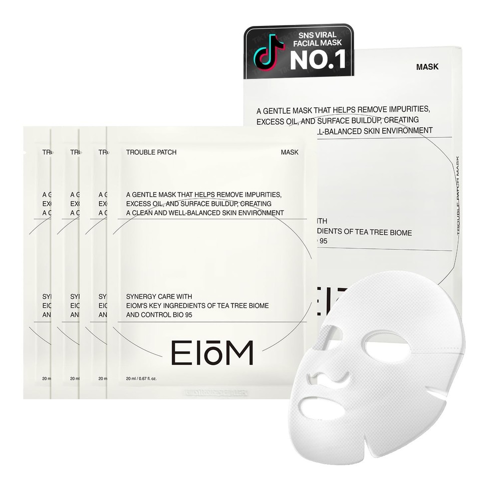 EIOM Trouble Patch Mask – Full Face Pimple Patch – Hydrocolloid Face Mask for Ac