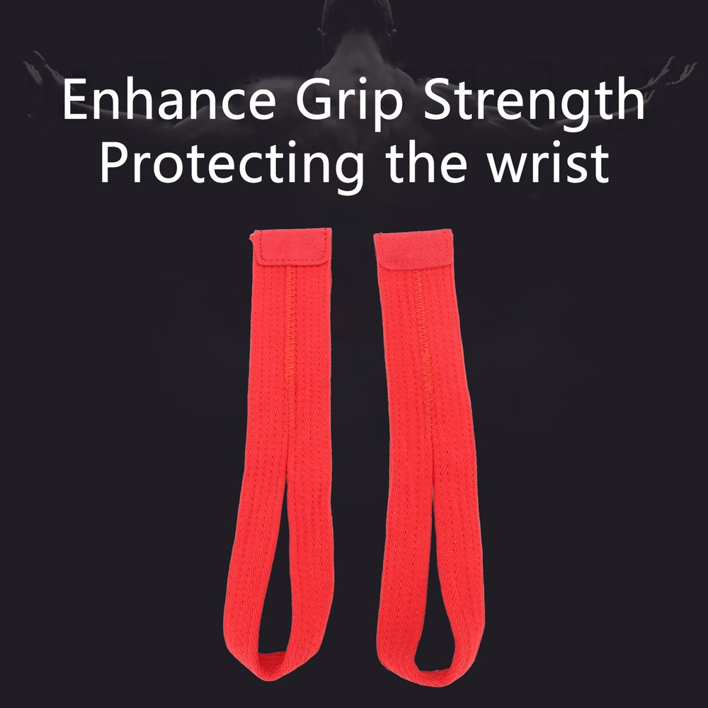 1 Pair Soft Polyester Weight Lifting Wrist Strap For Strength Training GPZB