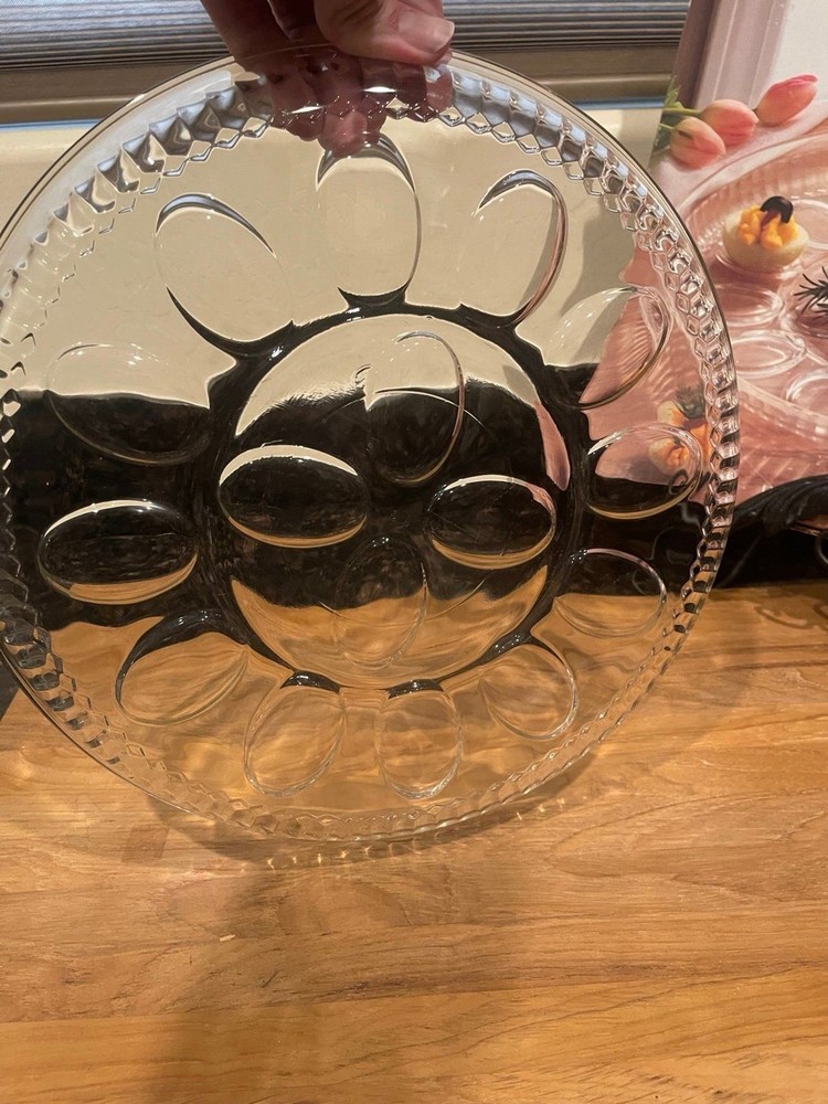 Corning Designs 12.5" Glass Egg Platter